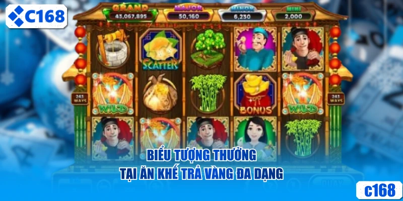 Biểu tượng thưởng tại ăn khế trả vàng đa dạng